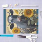Papier Mousseline Vache de tournesol (Artisanat)
