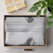 Papier Mousseline Vache Dessin Barre Patinée Découpage en bois (Cadeau)