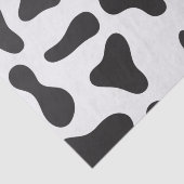 Papier Mousseline Vache douce noir et blanc (Détail)