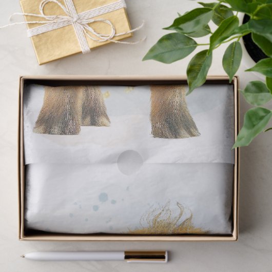 Papier Mousseline Vache écossaise Highlander (Cadeau)