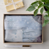 Papier Mousseline Vache en neige (Cadeau)