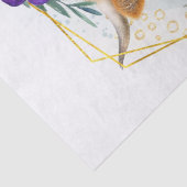 Papier Mousseline Vache florale écossaise (Détail)