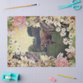 Papier Mousseline Vache Jersey Flower Meadow (Artisanat)
