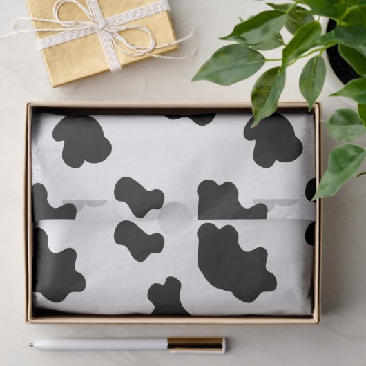 Papier Mousseline Vache motif cadeau Papier papier (Cadeau)