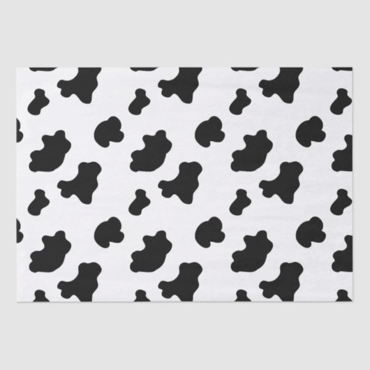 Papier Mousseline Vache motif cadeau Papier papier (Recto)