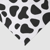 Papier Mousseline Vache noire et blanche Imprimer Anniversaire (Détail)