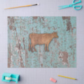 Papier Mousseline Vache rustique 2 (Artisanat)