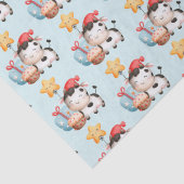 Papier Mousseline Vache souriante mignonne adorable Anniversaire (Détail)