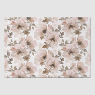 Papier Mousseline Vacheresse Fleurie Sud-Ouest Rose Marron
