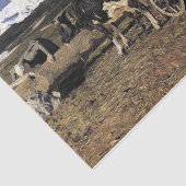 Papier Mousseline Vaches à l'étang de boisson par Giovanni Segantini (Détail)