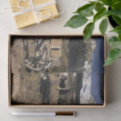 Papier Mousseline Vaches à l'étang de boisson par Giovanni Segantini (Cadeau)