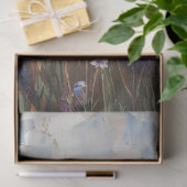 Papier Mousseline Vaches Calves Lupine Fleurs Peinture Découpage (Cadeau)