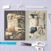 Papier Mousseline Vaches de fleurs (Artisanat)