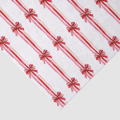 Papier Mousseline Vaches de Noël roses et rouges (Détail)