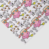 Papier Mousseline Vaches en papier de tissu décoratif (Détail)