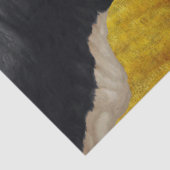 Papier Mousseline Vaches Holstein et vieille grange en bois (Détail)