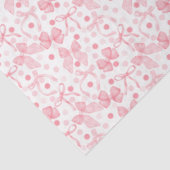 Papier Mousseline Vaches roses et points roses foncés (Détail)