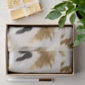 Papier Mousseline Vachette blanche blanche noire occidentale (Cadeau)