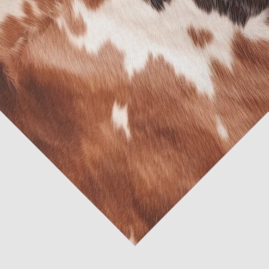 Papier Mousseline Vachette blanche Brown (Détail)