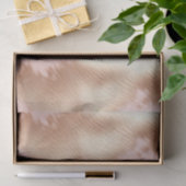 Papier Mousseline Vachette blanche en or rose (Cadeau)