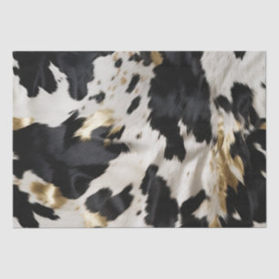 Papier Mousseline Vachette blanche noire