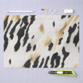 Papier Mousseline Vachette blanche noire sud-ouest (Artisanat)