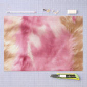 Papier Mousseline Vachette blanche rose crème Brown (Artisanat)