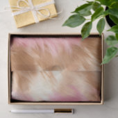 Papier Mousseline Vachette blanche rose crème Brown (Cadeau)