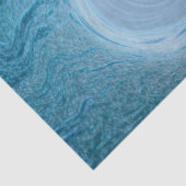 Papier Mousseline Vague Bleue Artistique (Détail)