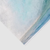 Papier Mousseline Vague bleue de l'océan pacifique cassant le papier (Détail)