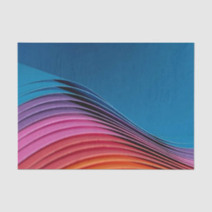 Papier Mousseline Vague colorée
