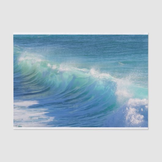 Papier Mousseline Vague de surf (Recto)