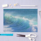 Papier Mousseline Vague de surf (Artisanat)