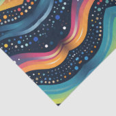 Papier Mousseline vague multicolore (Détail)