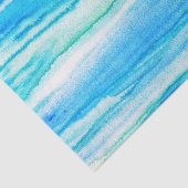 Papier Mousseline Vagues Aqua (Détail)