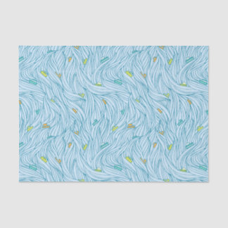 Papier Mousseline Vagues avec bateaux