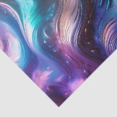 Papier Mousseline Vagues colorées (Détail)
