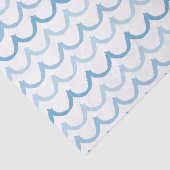 Papier Mousseline Vagues de Doodle en bleu (Détail)
