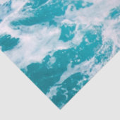 Papier Mousseline Vagues de l'océan bleu (Détail)