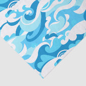 Papier Mousseline vagues de surf Abstraites (Détail)