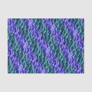 Papier Mousseline vagues encrées - dégradé de bleus :