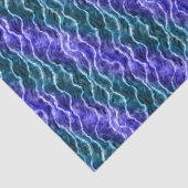 Papier Mousseline vagues encrées - dégradé de bleus : (Détail)