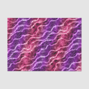 Papier Mousseline vagues encrées - dégradé de roses :