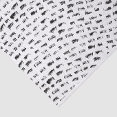 Papier Mousseline Vagues noires et blanches (Détail)