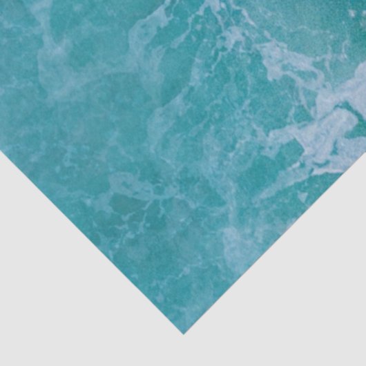 Papier Mousseline Vagues profondes de l'océan bleu (Détail)