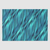 Papier Mousseline Vagues soyeuses bleu vert (Recto)