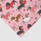 Papier Mousseline Valentine Dachshund (Détail)