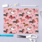 Papier Mousseline Valentine Dachshund (Artisanat)