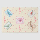 Papier Mousseline Valentine Envelopes and Hearts (Recto)