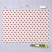 Papier Mousseline Valentine Red Heart Motif (Artisanat)